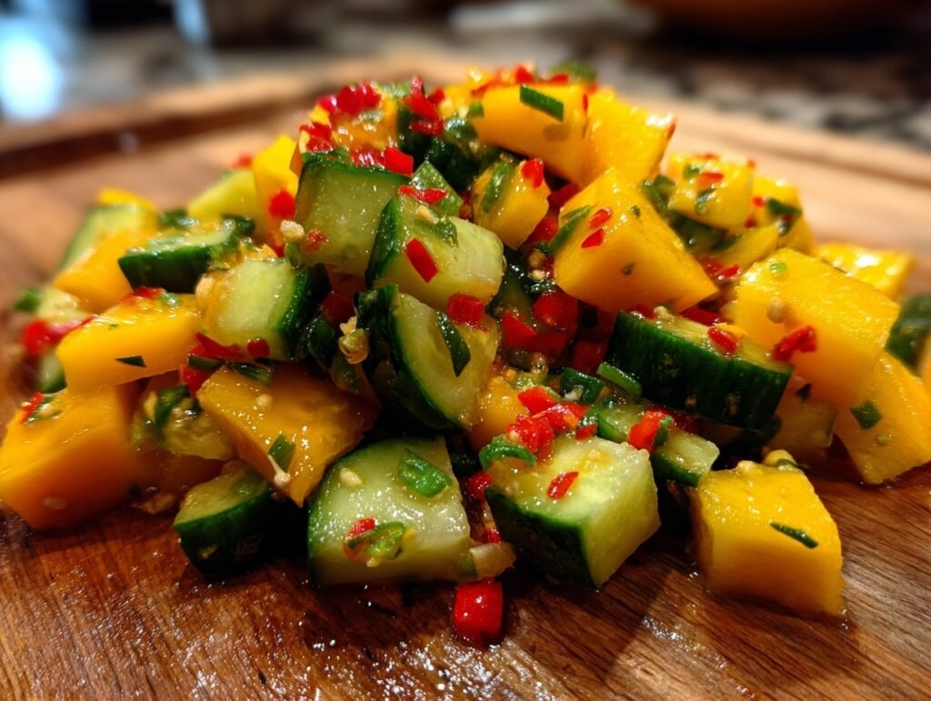 Mango Cucumber & Chili Salad with Fresh Lime