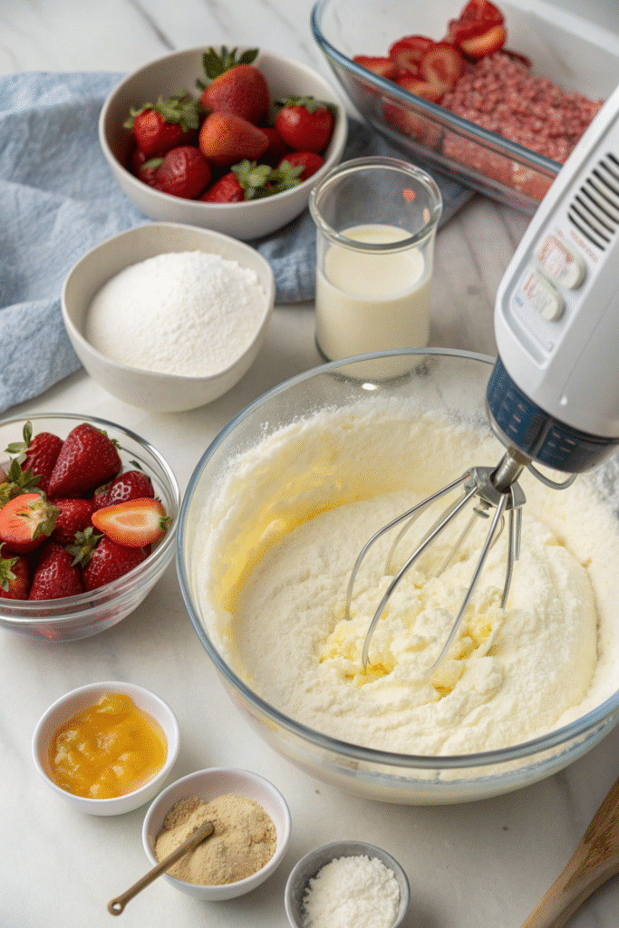 Mix the Cake Batter for Fluffy Layers