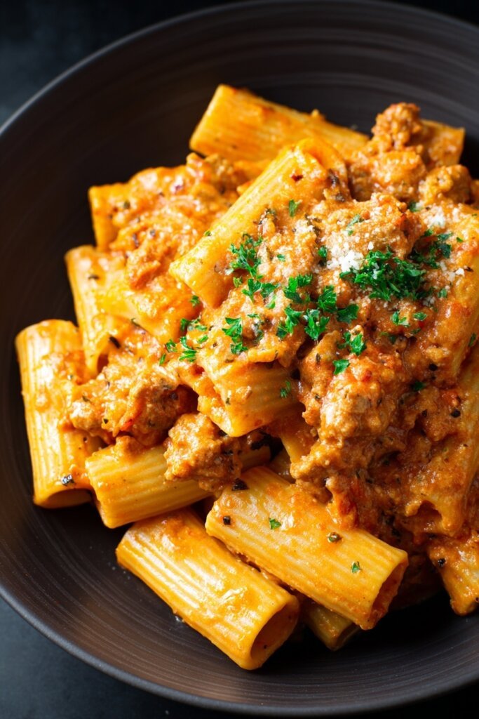Creamy Italian Sausage Rigatoni Recipe