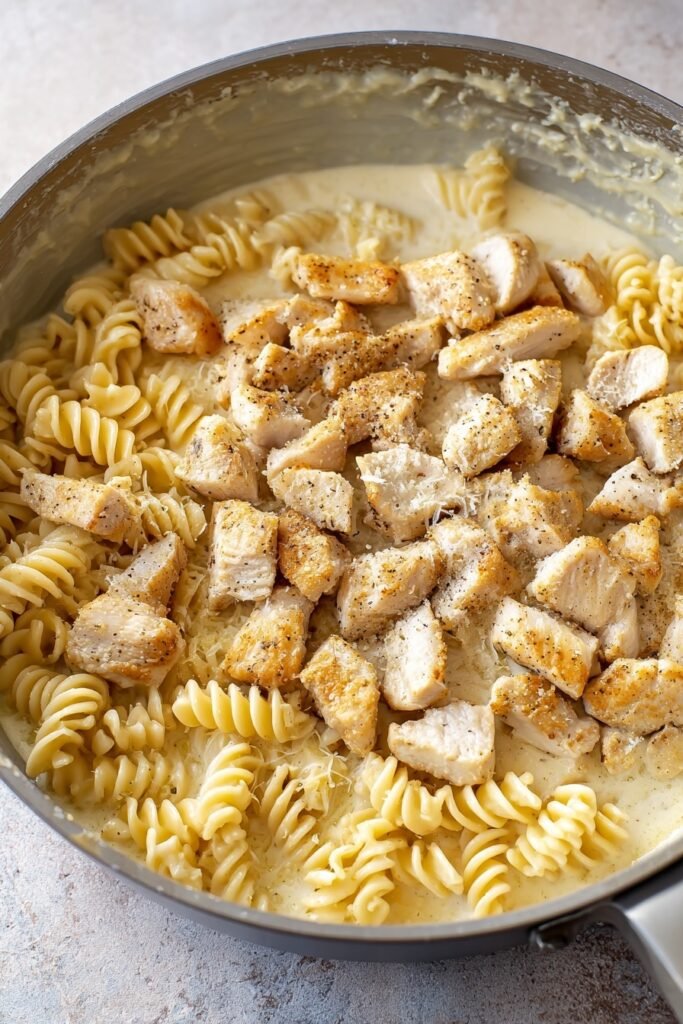 Garlic Parmesan Chicken Pasta