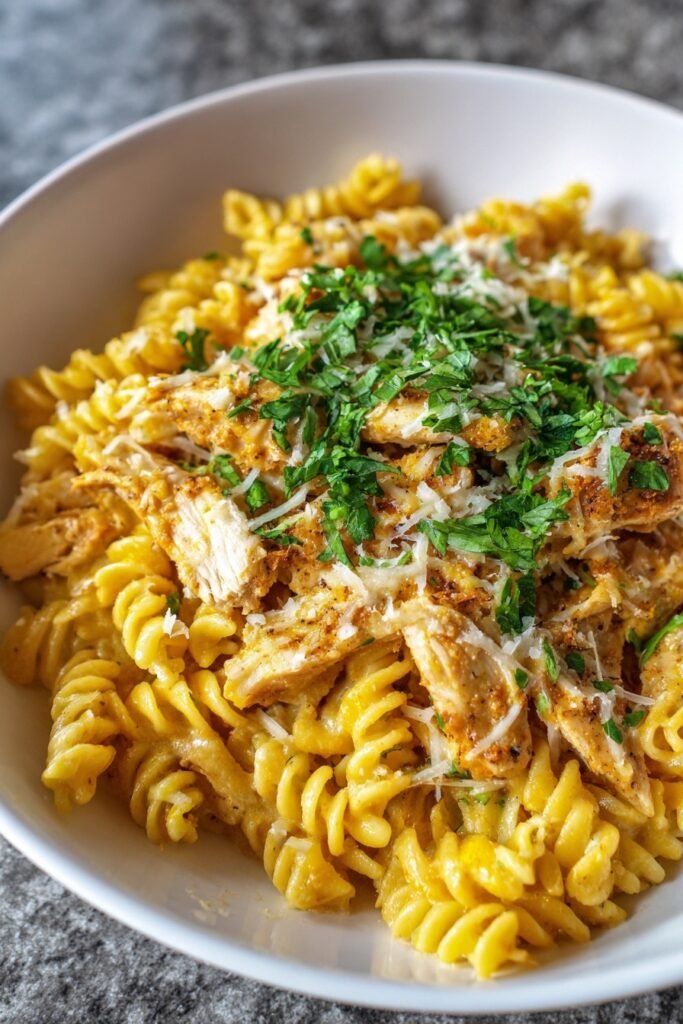 Garlic Parmesan Chicken Pasta _ final dish