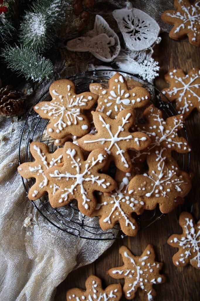 Soft Gingerbread Cookies with Vanilla
