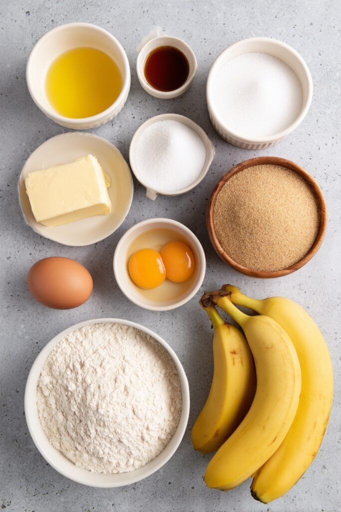 Banana Bread Ingredients