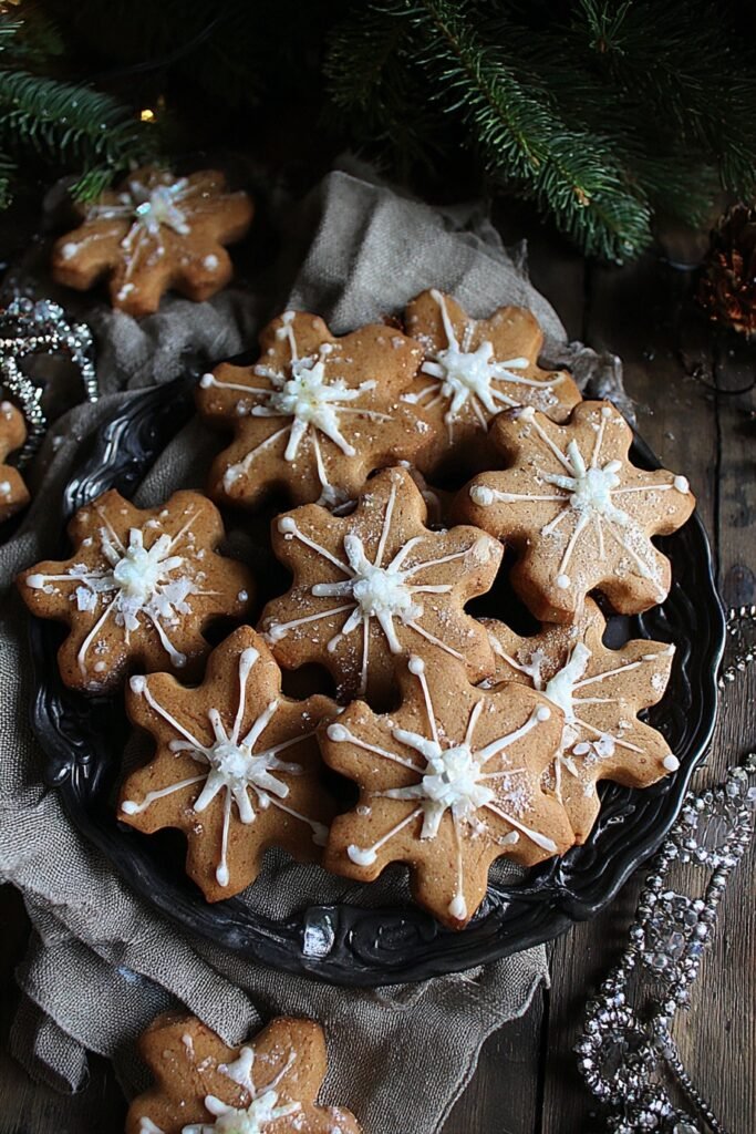 Soft Gingerbread Cookies with Vanilla