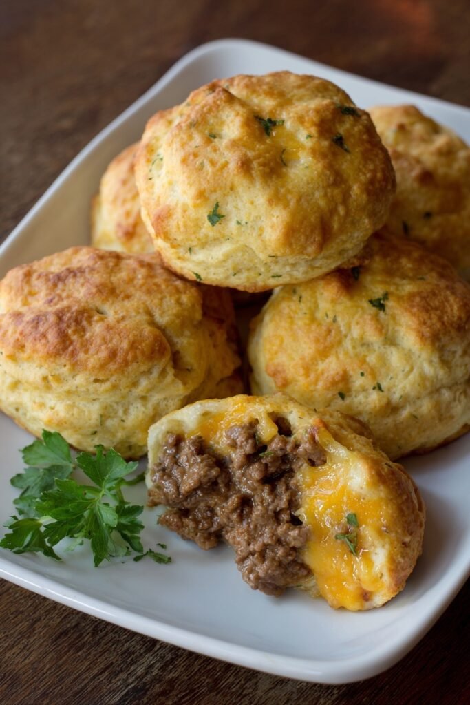 Garlic Parmesan Cheeseburger Bites