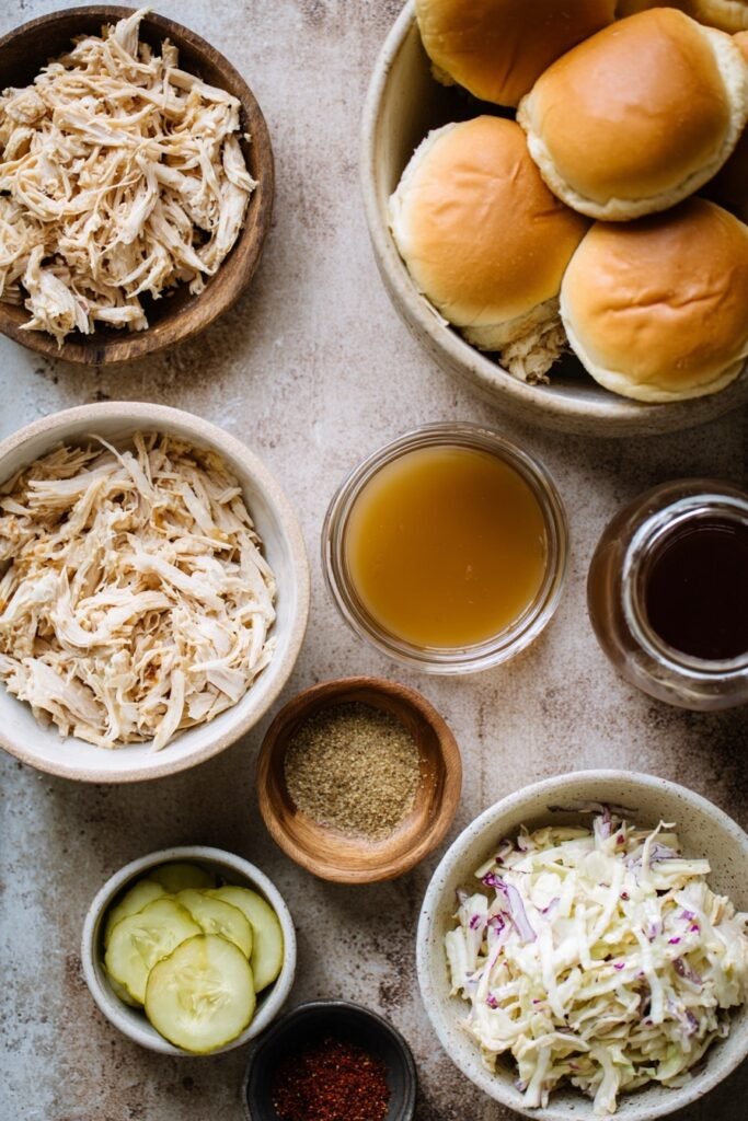 Maple Chicken Sliders Ingredients