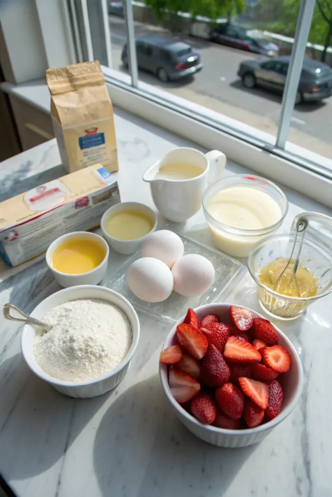 Strawberry Shortcake Layer Cake Ingredients