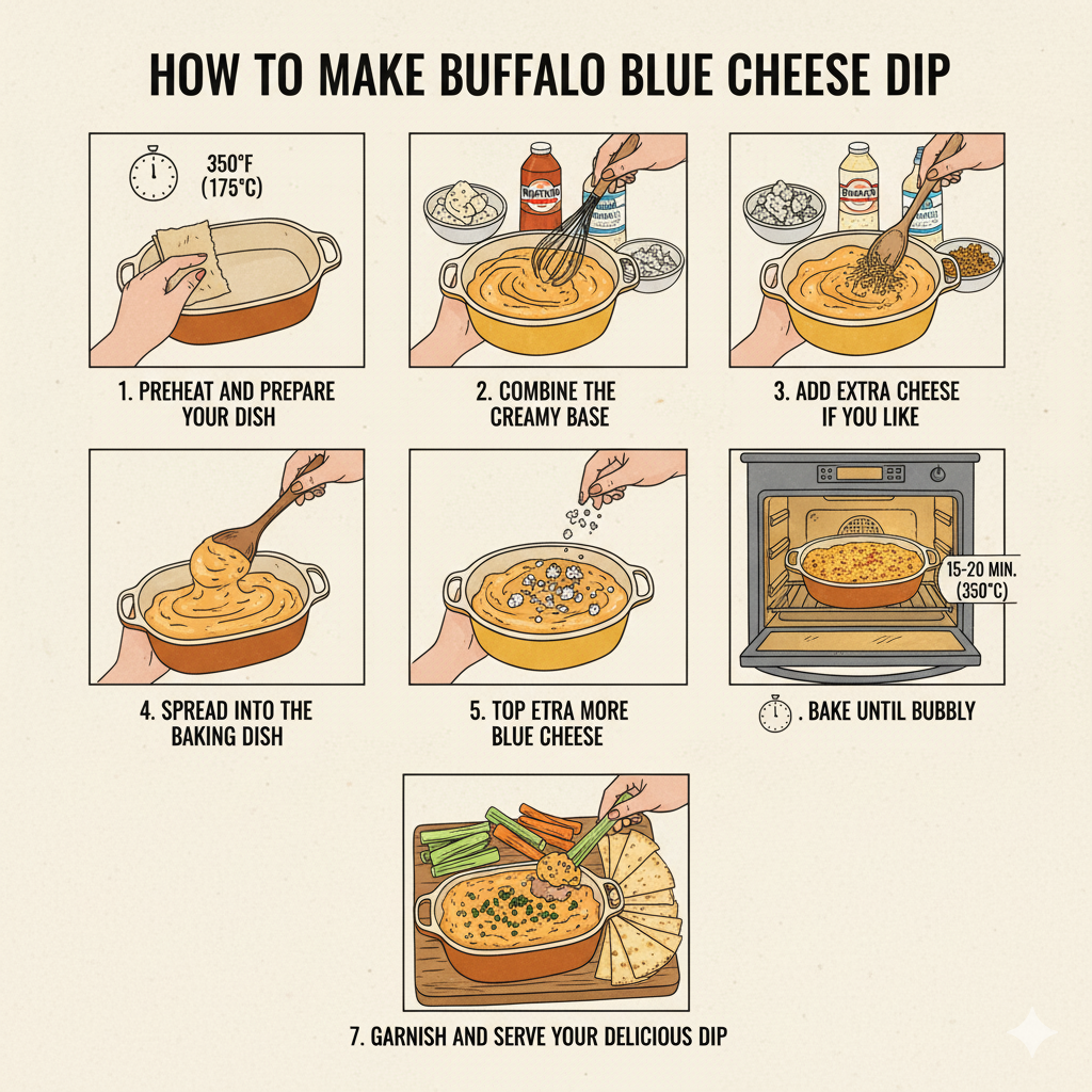 How to Make Buffalo Blue Cheese Dip