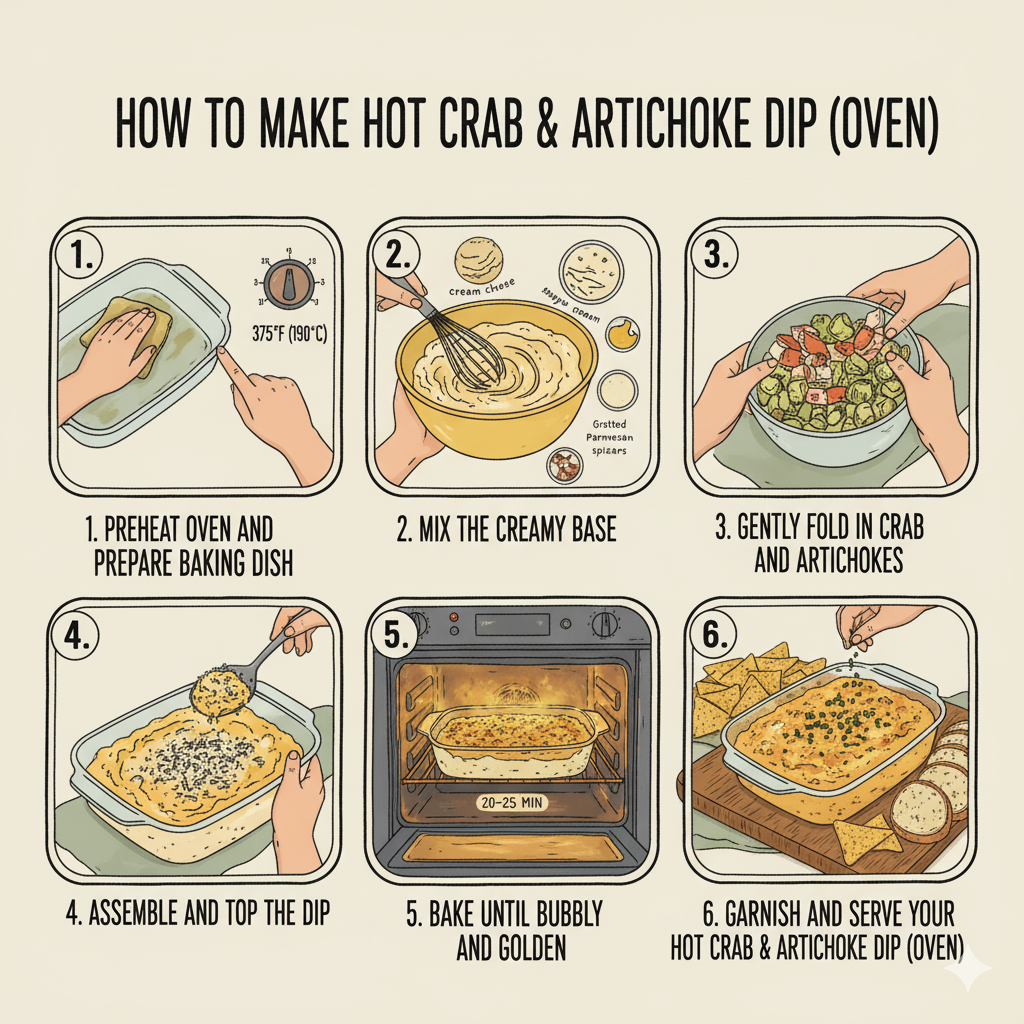 How to Make Hot Crab & Artichoke Dip (Oven)
