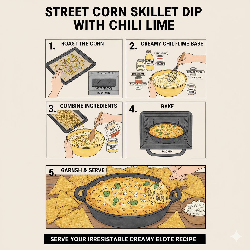 How to Make Street Corn Skillet Dip with Chili Lime