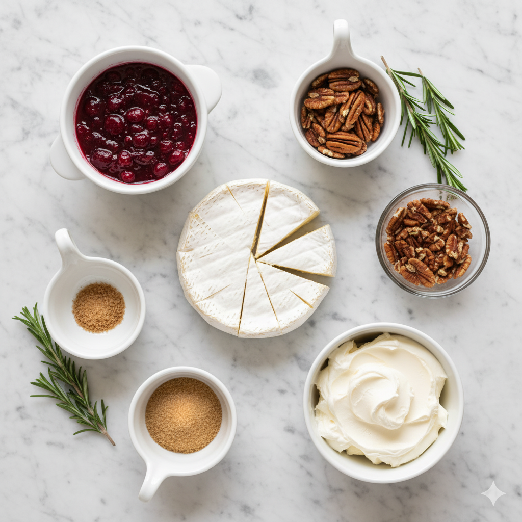 Ingredients You’ll Need Baked Brie Dip Cranberry Pecans Recipe