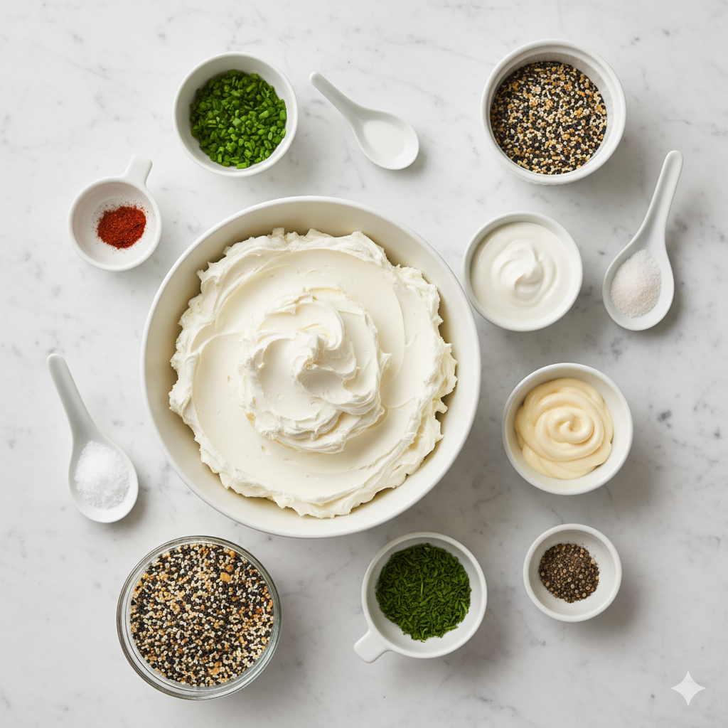 Ingredients You’ll Need for Everything Bagel Dip