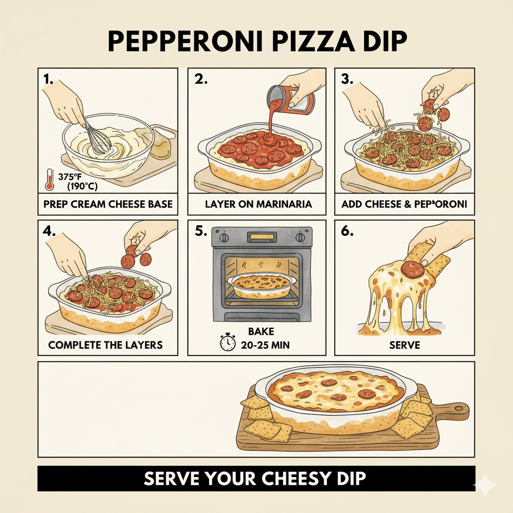 How to Make Pepperoni Pizza Dip (Cheesy & Bubbly)