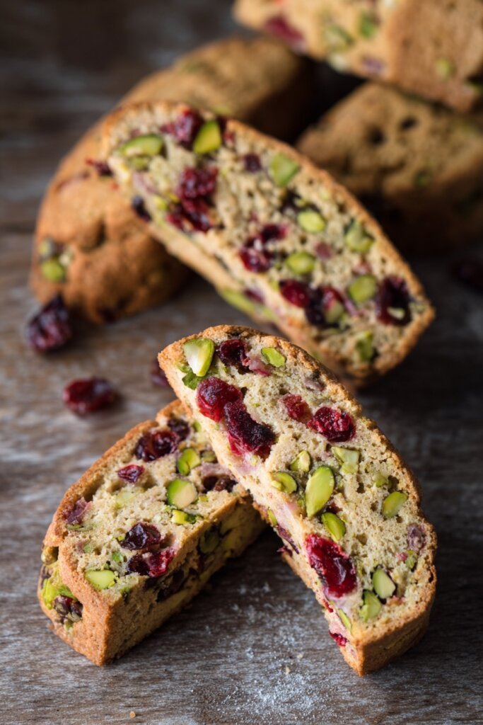 Cranberry Pistachio Biscotti