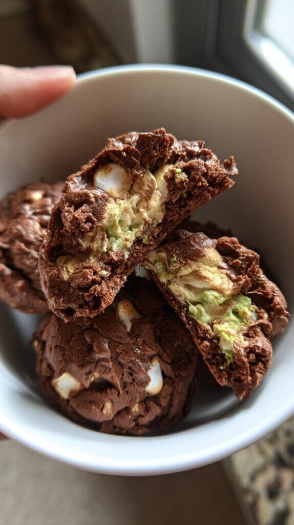Hot Cocoa Cookies with Marshmallow Centers