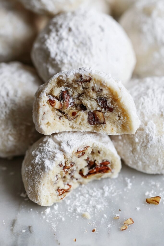 Snowball Cookies with Toasted Pecans