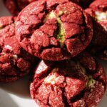 Red Velvet Crinkle Cookies