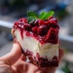 No Bake Christmas Red Velvet Cheesecake