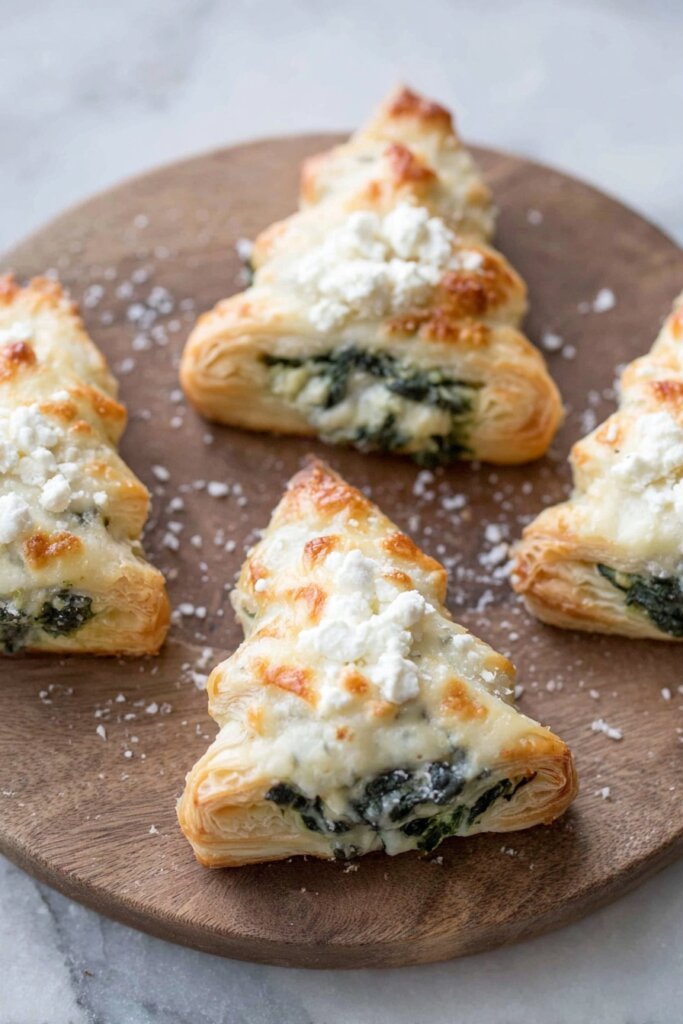 Spinach Puff Pastry Christmas Tree
