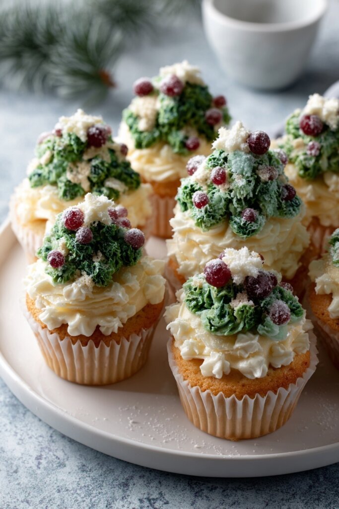 Christmas Tree Cupcakes