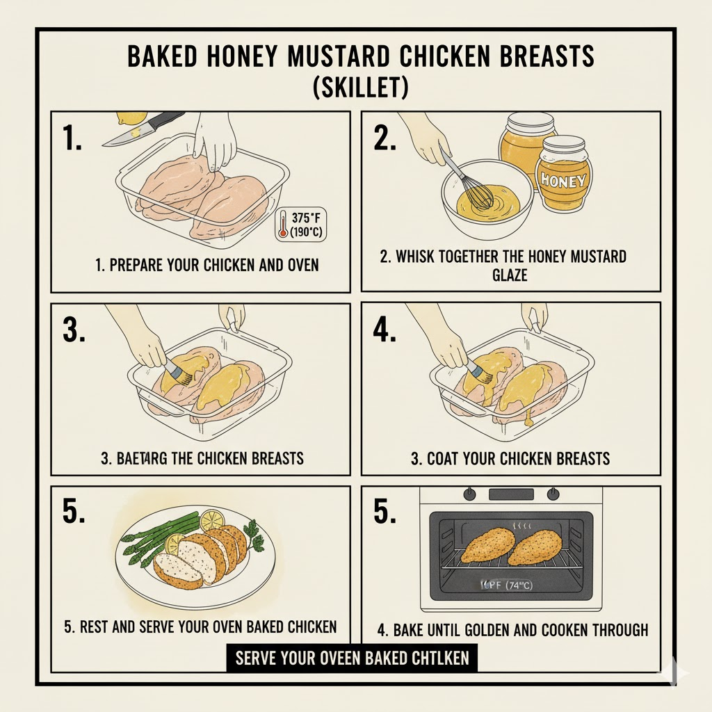Baked Honey Mustard Chicken Breasts steps