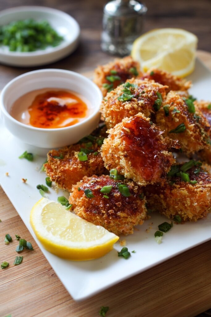 Crispy Bang Bang Salmon Bites