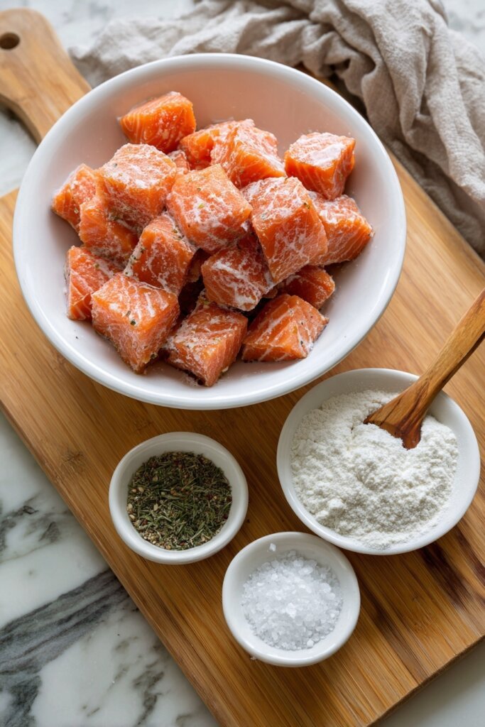 Crispy Bang Bang Salmon Bites ingredients
