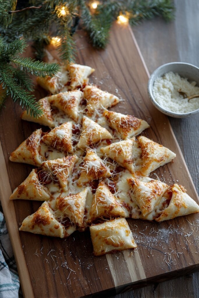 Christmas Tree Pull-Apart Pizza
