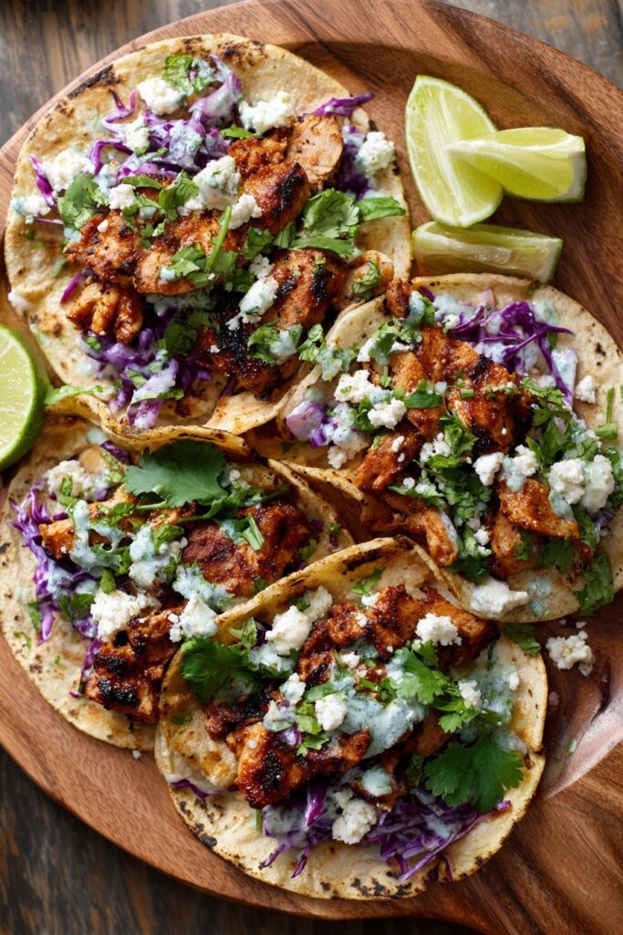 Chipotle Lime Chicken Street Tacos