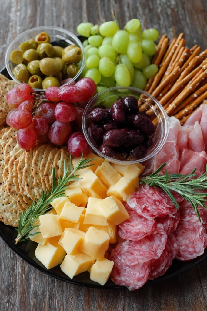 Christmas Charcuterie Cups