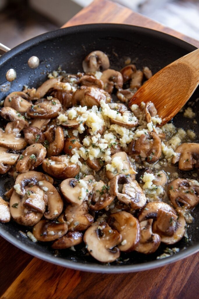 Sauté the Mushrooms for Your Creamy Mushroom Sauce
