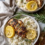 Lemon Pepper Chicken with Buttered Rice
