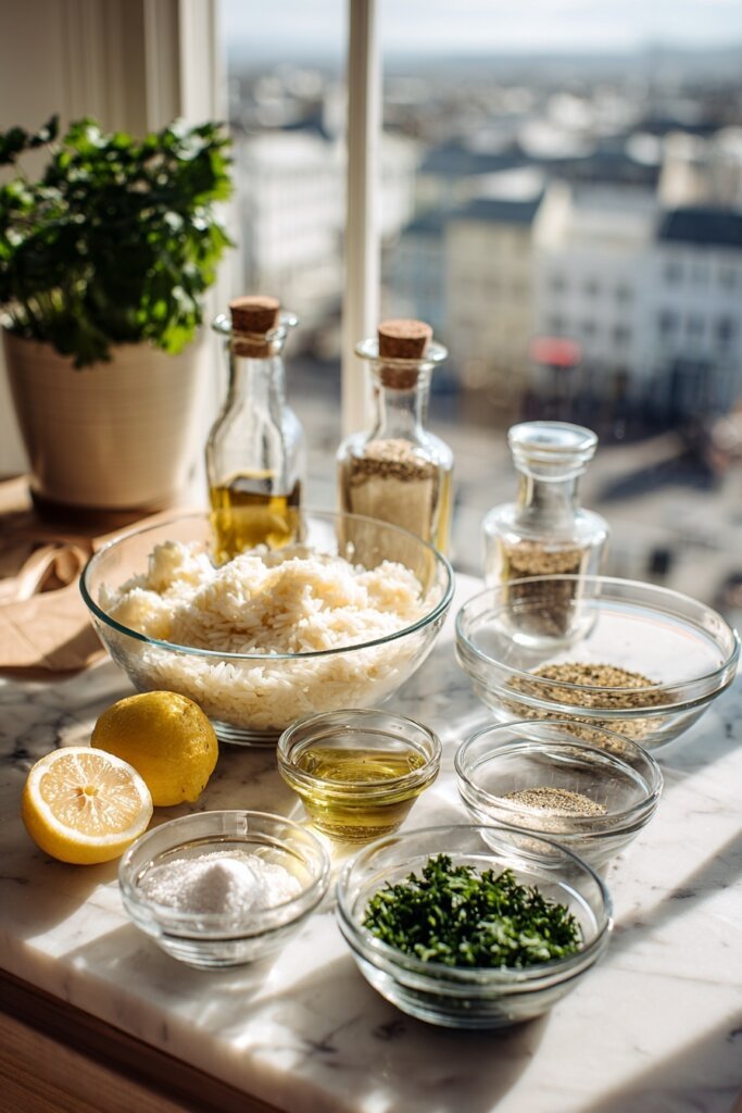 Ingredients You’ll Need for a Lemon Pepper Chicken with Buttered Rice