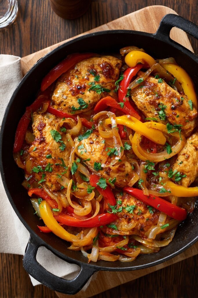 Chicken Fajita Skillet with Peppers & Onions