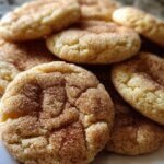 Eggnog Snickerdoodle Thumbprint Cookies