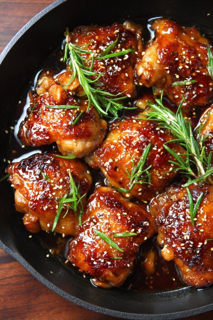 Sticky Teriyaki Chicken Thighs