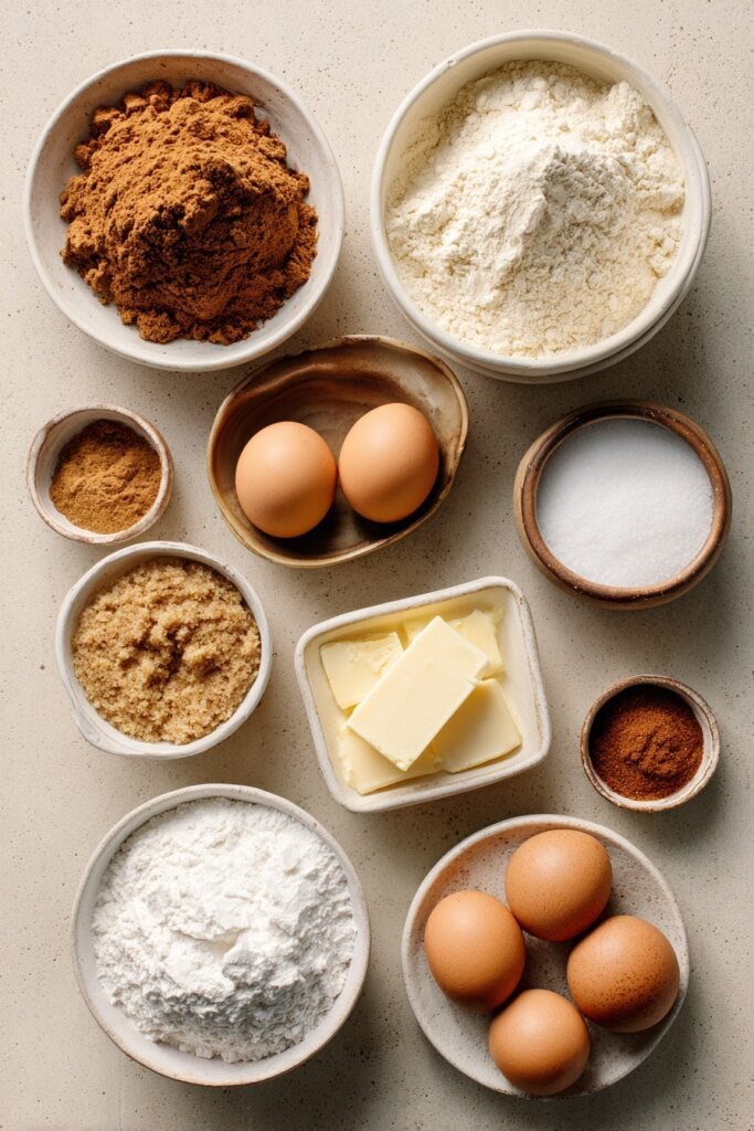 Gingerbread Crinkle Cookies Ingredients