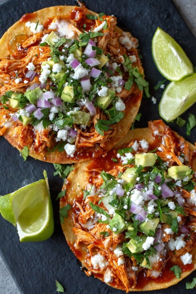 Chicken Tinga Tostadas