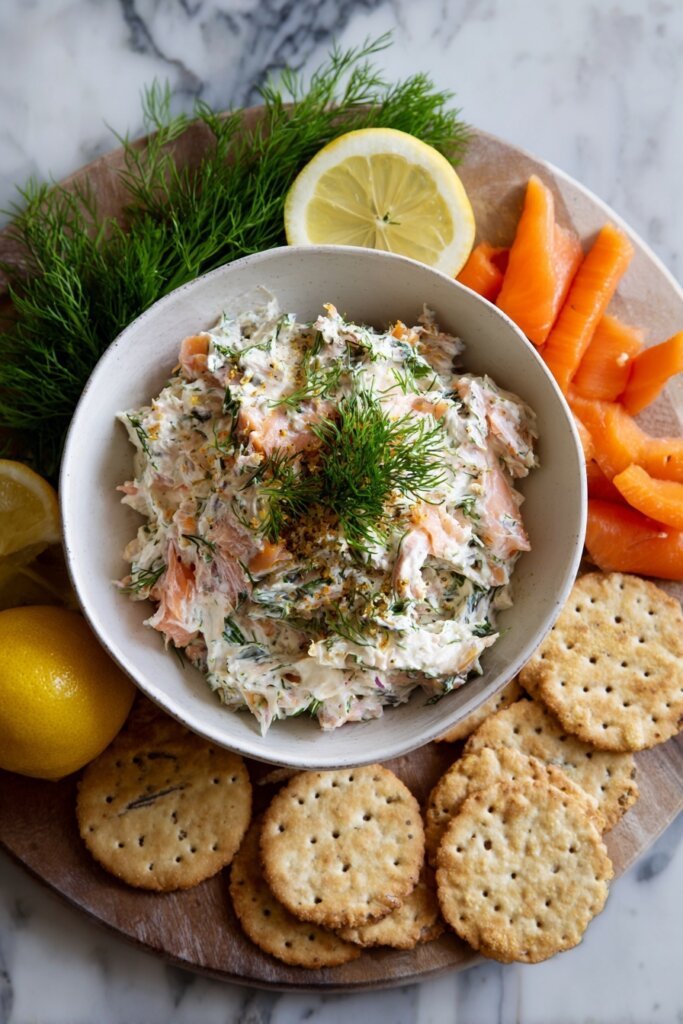 Smoked Salmon Dip with Dill & Lemon