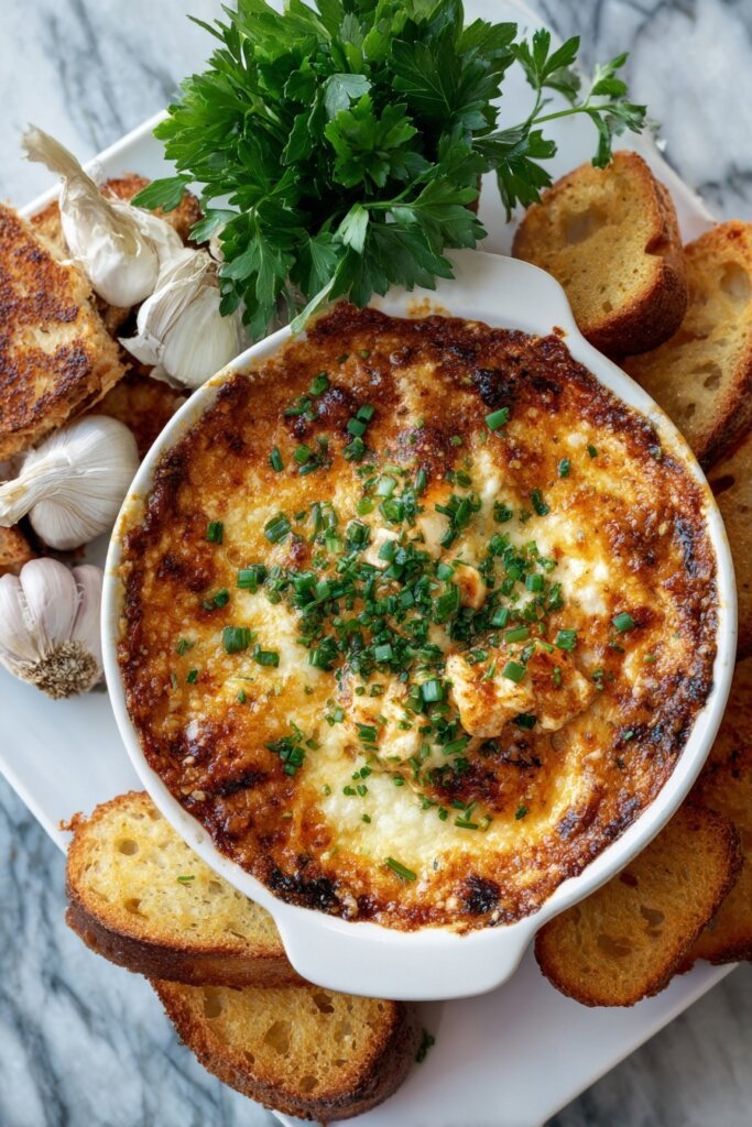 Garlic Parmesan Hot Wing Dip Recipe