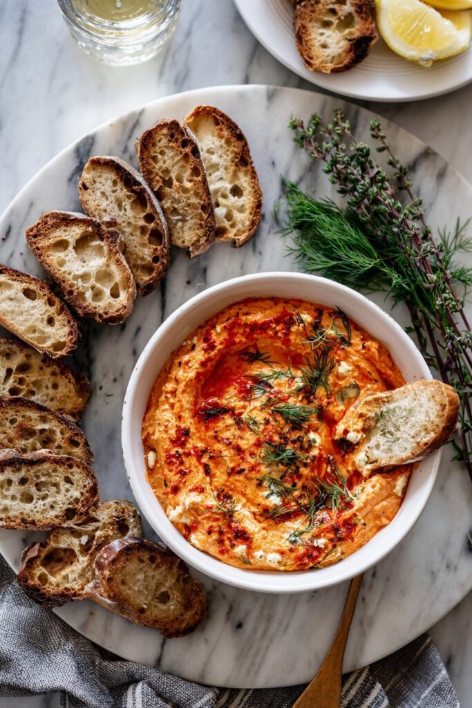 Roasted Red Pepper & Goat Cheese Dip