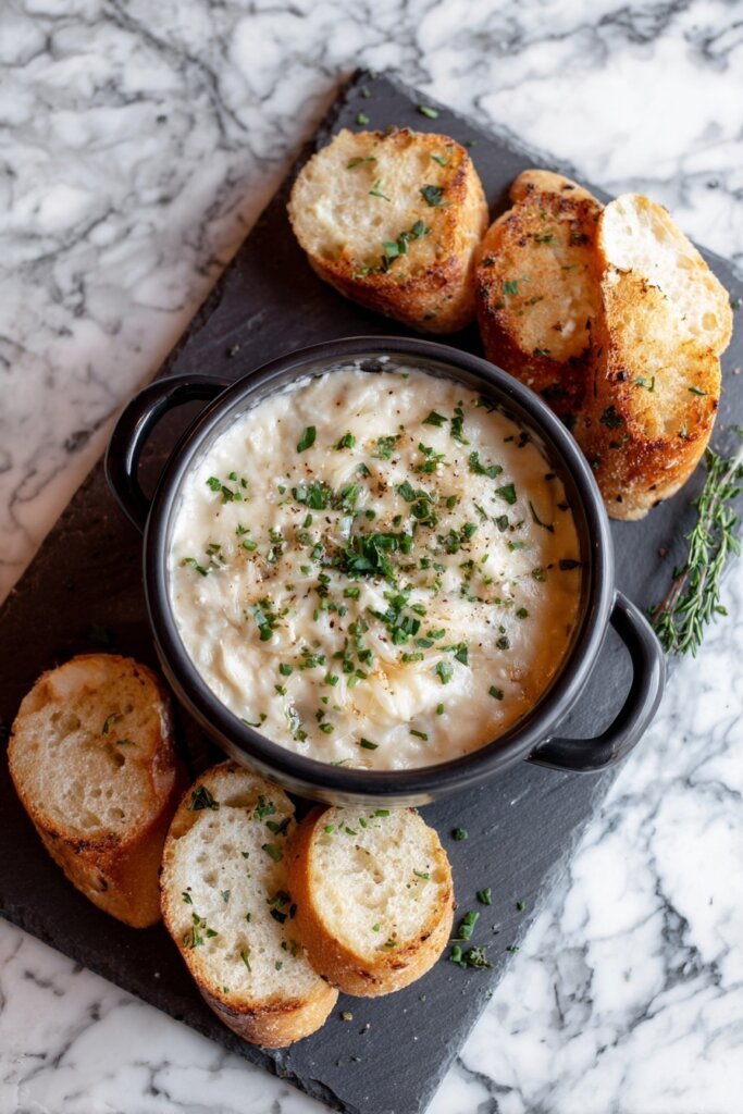 Caramelized Onion & Gruyère Fondue Dip