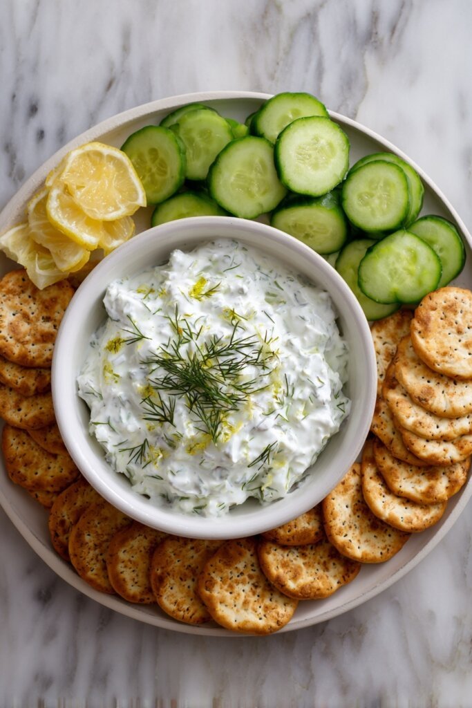 Tzatziki Party Dip with Extra Cucumber