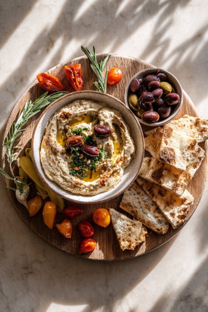 Mediterranean Hummus Board Dip