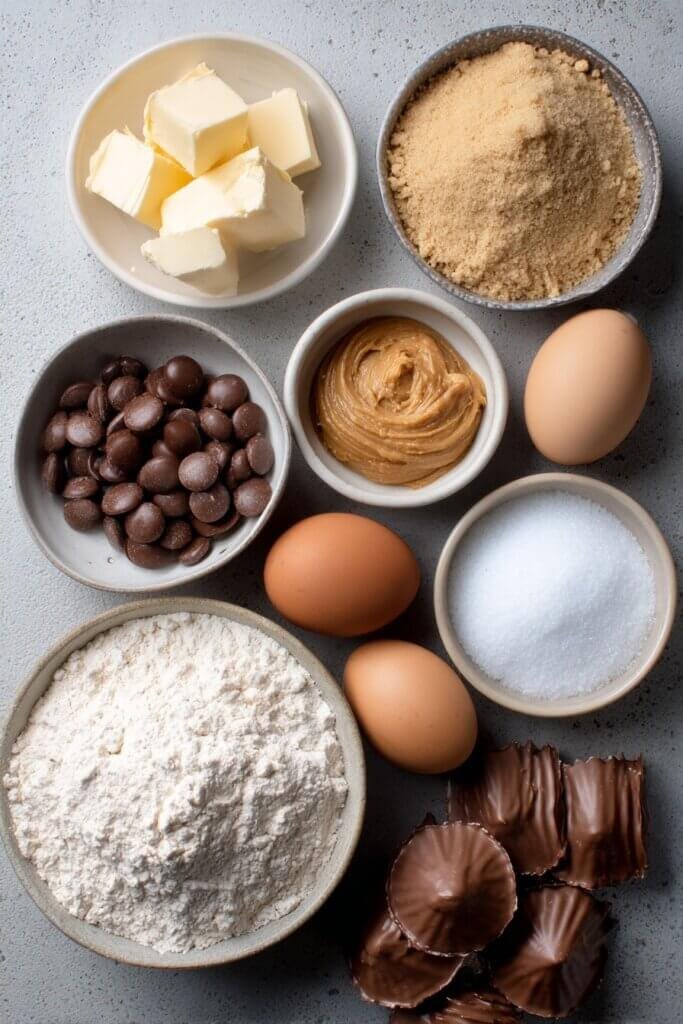 Peanut Butter Blossoms Ingredients