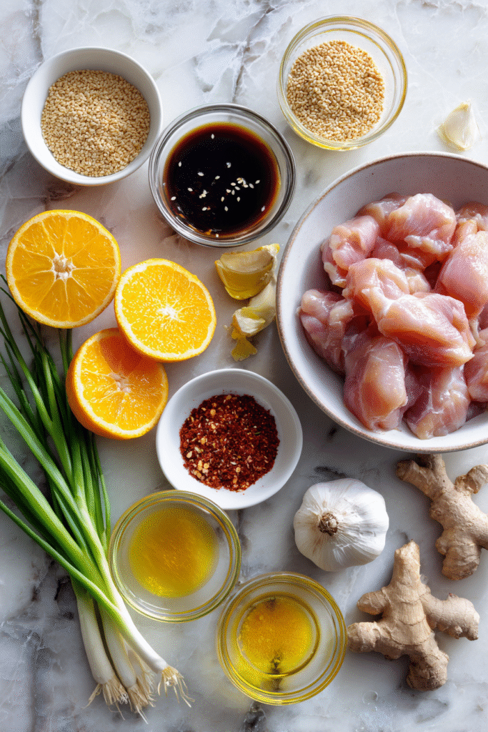 Ingredients You’ll Need for Orange Chicken Stir-Fry