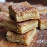 Eggnog Snickerdoodle Bars with Nutmeg Sugar