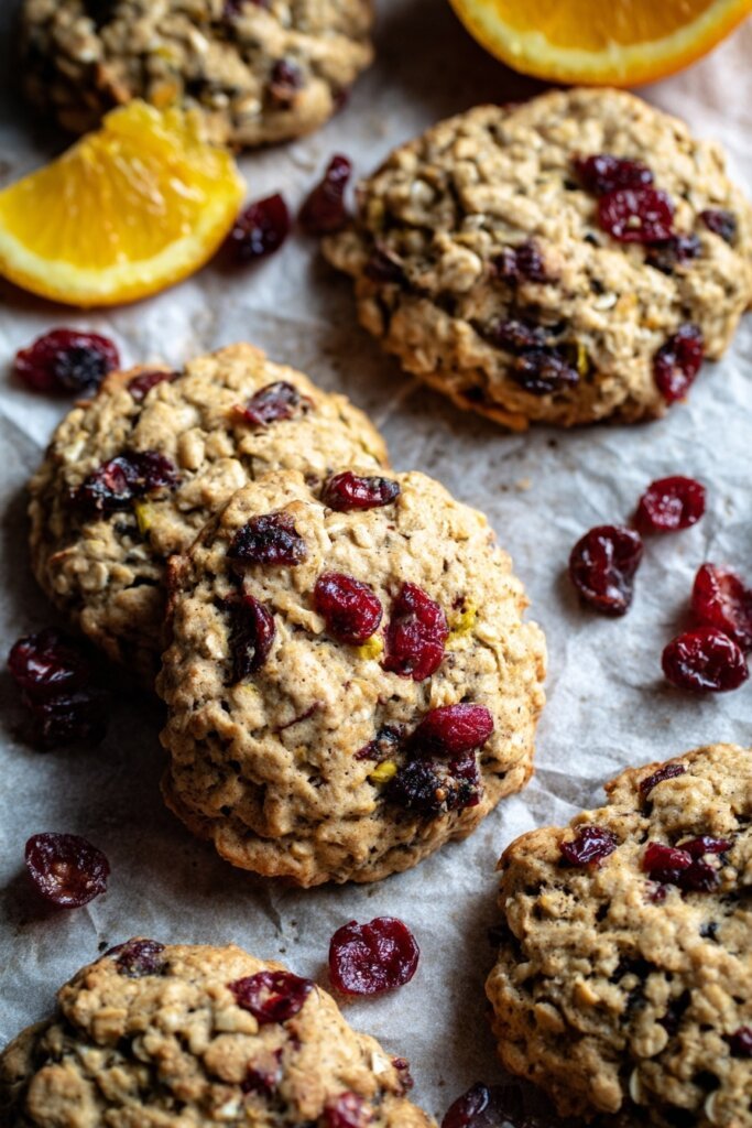 Cranberry Orange Oatmeal Cookies