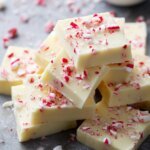 Peppermint White Chocolate Fudge