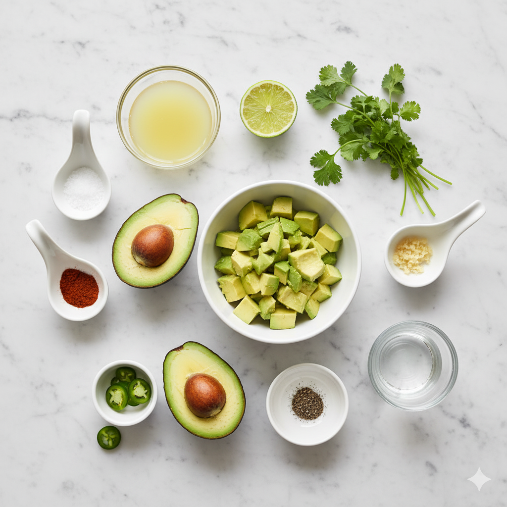 Ingredients You’ll Need for a Fresh Avocado Sauce!